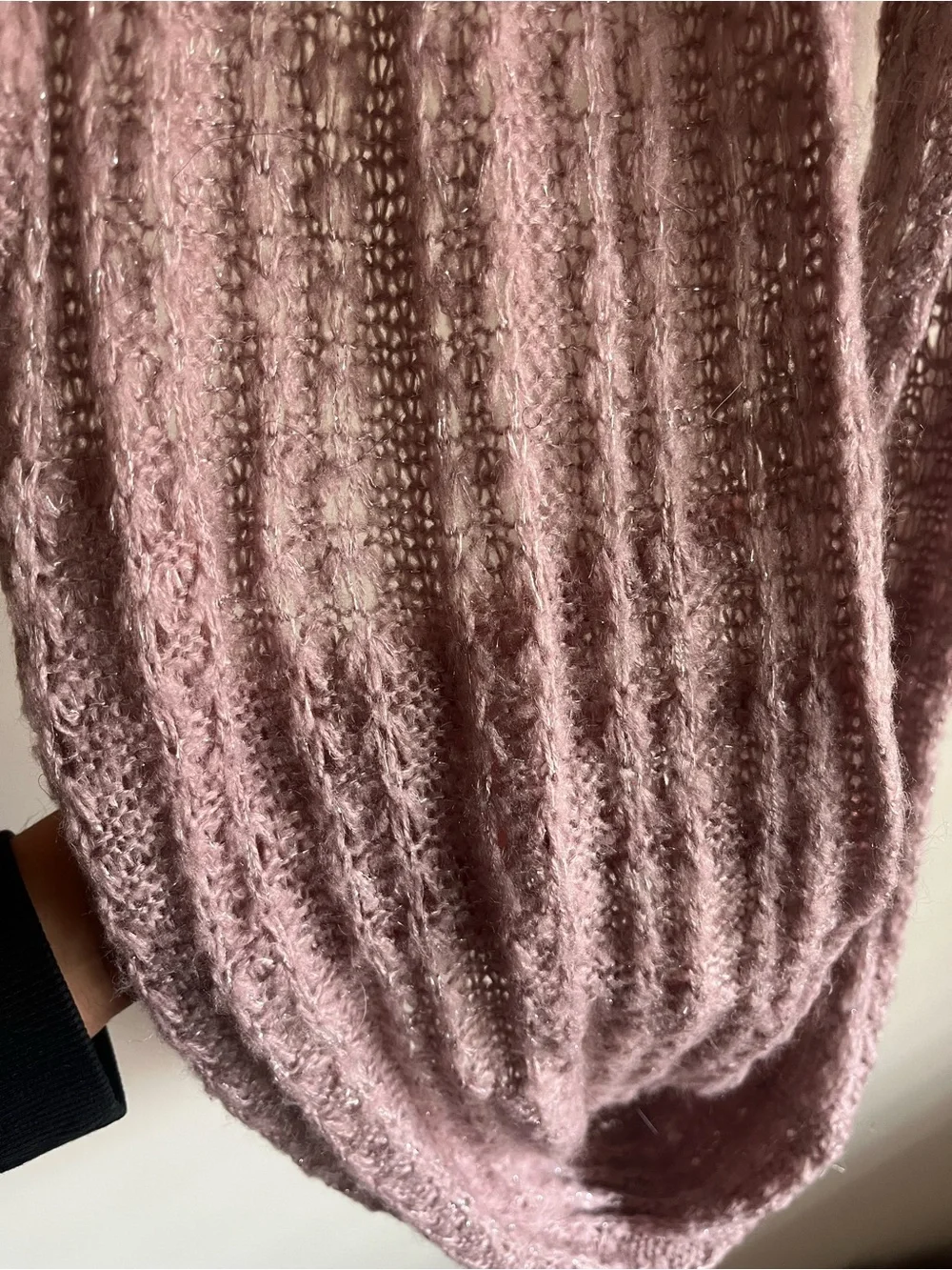 Soft Knit Infinity Scarf - Mauve